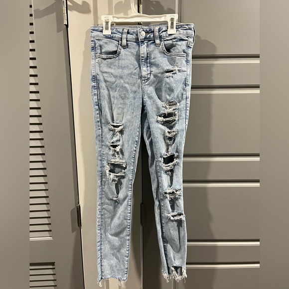 Bundle Two American Eagle Super High Rise Jegging Jeans - Picture 2 of 13